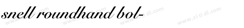 snell roundhand bol字体转换